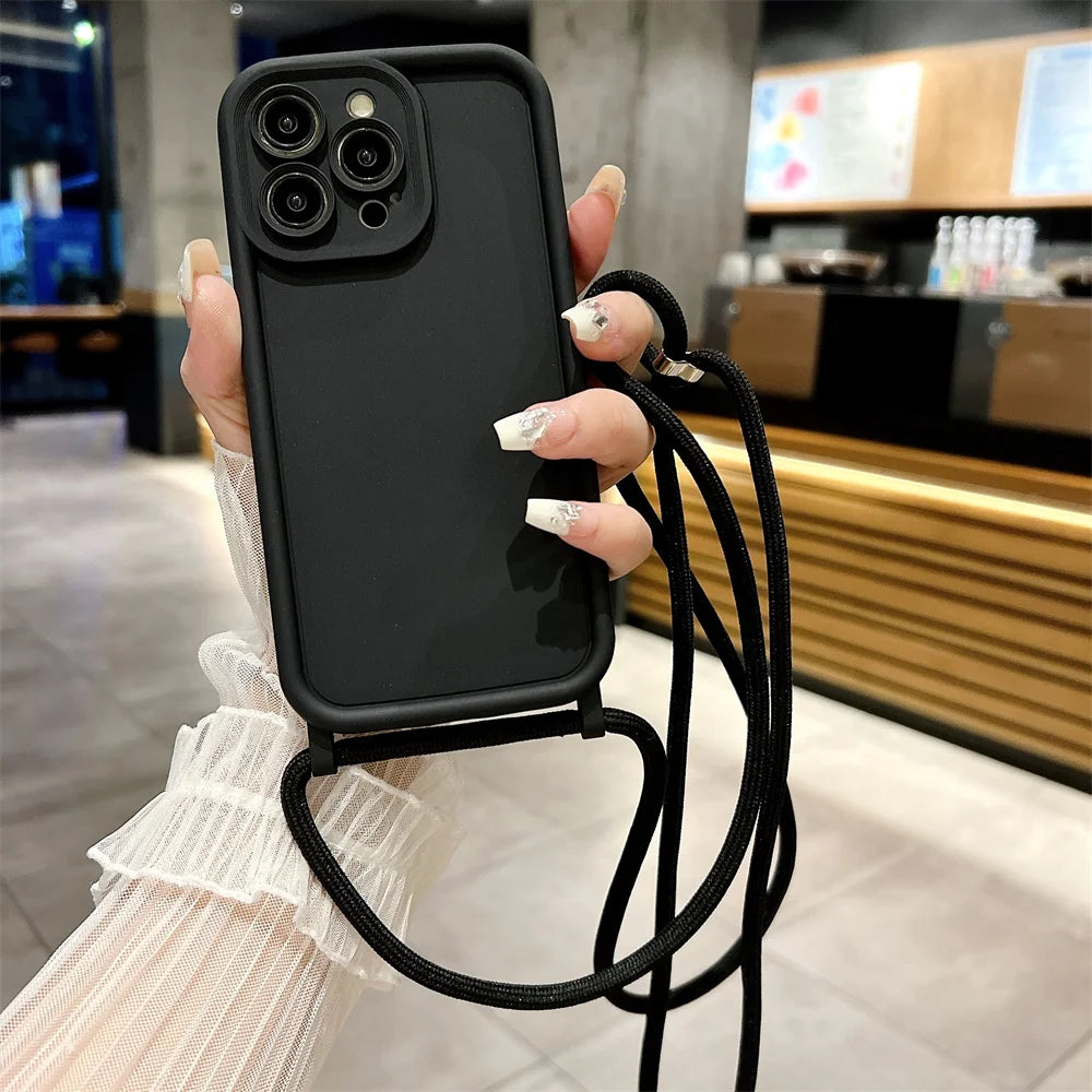 Coque iPhone avec cordon ajustable