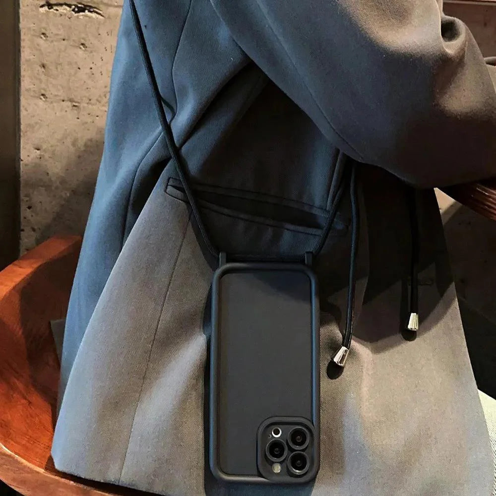 Coque iPhone avec cordon ajustable
